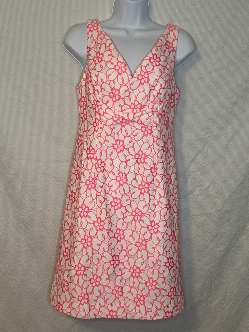 NWT Lilly Pulitzer Preppy Daena Dress, pink floral mesh, size 4